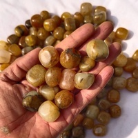 Pierre roulée en quartz aventurine jaune naturel sculptée à la main, très vendue, pour le Feng Shui, cristaux de guérison, tailles personnalisées
