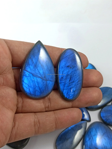 Blue Labradorite Natural Loose Gemstone Cabochon Wholesale Jewelry Making Healing Labradorite Gem Stone Pendant Gems - Product Image 5