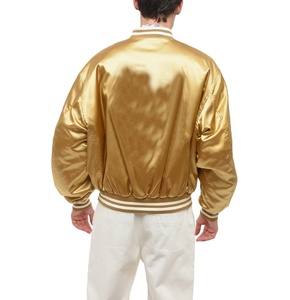 Chaqueta universitaria con botones personalizados para hombre de calidad superior, nueva y última moda, superchaqueta de satén de seda, Chaqueta larga fina de satén para hombre - Product Image 2