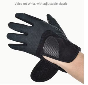Gants d'équitation en similicuir pour homme, couleur unie, coupe classique, antidérapants, durables, pour l'équitation - Product Image 5