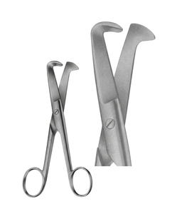 Tijeras para cordón umbilical Schumacher de 155 mm, acero inoxidable, instrumento quirúrgico manual, certificado CE - Product Image 1
