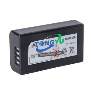 2047357-001 7.2V 2600mAh Medical Replacement battery for GE <b>MAC</b> 400 <b>Mac</b> C3 <b>Mac</b> 600 EKG Lithium ion battery <b>pack</b> - Product Image 5