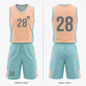 <b>Athletic</b> Basketball Uniform For Men Designed With Moisture Wicking Mesh Fabric And Comfortable Fit For Professional Team Wear - Product Image 4