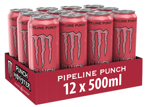 เครื่องดื่มชูกำลังมอนสเตอร์ ไพพ์ไลน์ พันช์ ขนาด 0.5 ลิตร แพ็ค 12 กระป๋อง รสชาติทรอปิคอล สดชื่น น้ำผลไม้ เครื่องดื่มให้พลังงาน ขายส่งทั่วโลก - Product Image 4