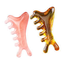 Peine de masaje de resina premium hecho a mano para el cuidado del cabello y herramienta de terapia relajante para el cuero cabelludo, para el hogar y el salón. - Product Image 1