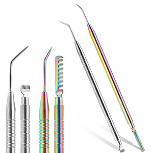 Rehausseur de cils en silicone végétalien réutilisable, applicateur professionnel en acier inoxydable à double action, pour rehaussement des sourcils, durable - Product Image 3