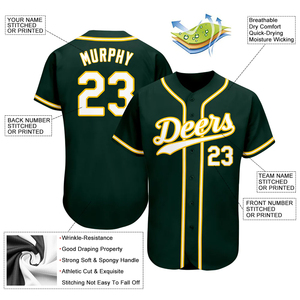 Uniforme de baseball personnalisé de qualité supérieure pour hommes, nouveau style, couleur unie, respirant, anti-UV, évacuation de l'humidité, vente chaude - Product Image 5
