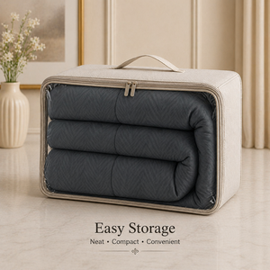 Premium Charcoal Grey Microfiber <b>Comforter</b> 200 GSM Double Bed | Soft Durable Lightweight All Season Bedding for Residential Use - Product Image 2