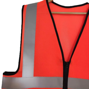 Gilet de sécurité respirant en nylon-coton personnalisé 2026 avec fermeture éclair, nouveau design, maillots de cyclisme unisexes - Product Image 6