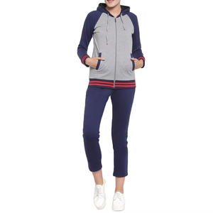 ชุดวอร์ม HAMIO SPORTS แบบ unisex ทรงปกติ 2 ชิ้น เสื้อฮู้ดและกางเกงขาสั้น ผลิตจากโพลีเอสเตอร์/คอตตอน ยืดได้ 4 ทิศทาง แห้งเร็ว - Product Image 5