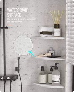 Estantes Flotantes de Esquina, 3 Niveles, Pequeños Estantes de Pared de Madera MDF, para Decoración y Almacenamiento - Product Image 2