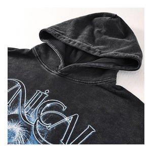 Men's Streetwear Oversized Hoodies for Men Acid Wash Patten Mens Digital Printing Hoodies - Product Image 1