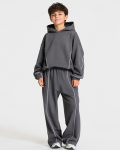 Pantalon de jogging décontracté surdimensionné en molleton respirant pour garçon, avec motif Graphite Contrastline personnalisé - Product Image 6