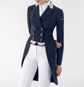 เสื้อแจ็กเก็ตขี่ม้าสำหรับผู้หญิงเสื้อคลุมไนลอนสแปนเด็กซ์สำหรับการแข่งขันขี่ม้าแบบคลาสสิก - Product Image 1