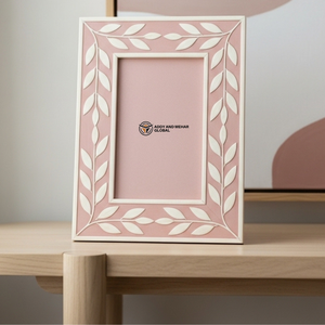 Blush Pink Decorative <b>Photo</b> <b>Frame</b> Elegant Pink <b>Wooden</b> <b>Photo</b> <b>Frame</b> - Product Image 5