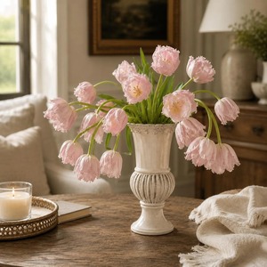Highest Quality <b>Ceramic</b> Tabletop <b>Vase</b> Shabby Chic Style Matte Finish Exquisite Durable Design 8-16 Inches High - Product Image 5