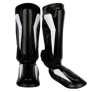 Protector de Espinilla de Polipropileno y Cuero Genuino de la Más Alta Calidad para MMA, Kick Boxing, Artes Marciales, Entrenamiento, Secado Rápido y Transpirable - Product Image 5