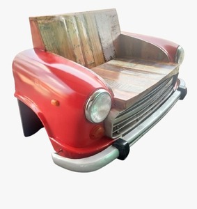 Muebles de Oficina Industriales Modernos, Sofá de Dos Plazas Estilo Vintage, Reproducción del Modelo Ambassador con Luces, en Cuero - Product Image 2