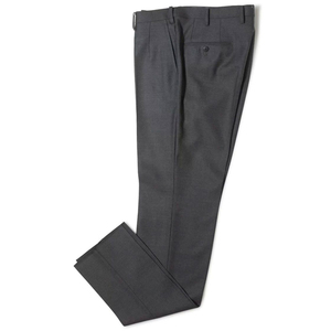 Pantalon formel plissé taille haute pour homme, coupe droite, mélange de laine, idéal pour l'automne - Product Image 4