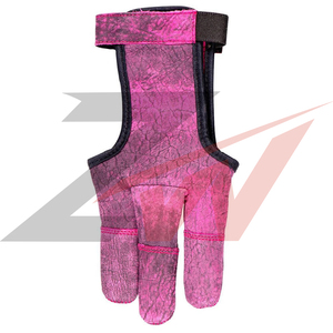 Gants de tir à l'arc confortables à trois doigts pour hommes, de qualité supérieure, imperméables, en cuir durable, avec languette pour le doigt - Product Image 6