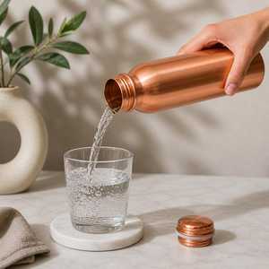 ขวดทองแดงสลักลายสำหรับของขวัญองค์กรและของขวัญเทศกาล - Product Image 1
