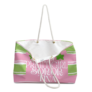 AKA Pretty Girl Weekender <b>Bag</b> Personalized AKA Apparel Probate Gift Travel Tote Greek Life <b>Overnight</b> Carryall <b>Bag</b> - Product Image 3