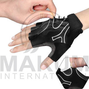 Unisex Cycling Gloves for Road Mountain Biking-Anti-<b>Slip</b> Shock-Absorbing Padded Silk Material Touchscreen Compatible - Product Image 4