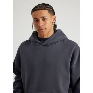 Sudadera con Capucha Oversize de Alta Calidad, Personalizable con Logotipo, Unisex, Gruesa, para Hombre, con Hombros Caídos - Product Image 3