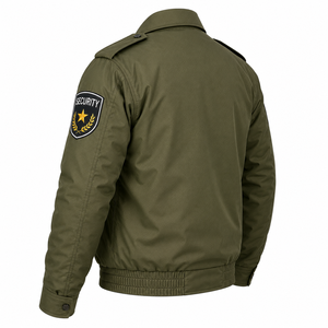 Chaqueta Táctica de Invierno para Guardia de Seguridad, Personalizada, con Cierre Completo, Manga Larga, Color Sólido, Unisex - Product Image 4