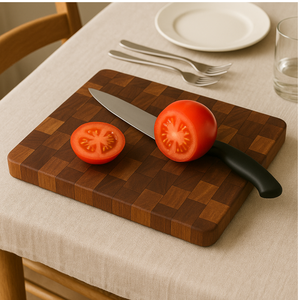 Large Acacia Wood Cutting Board End Grain Butcher Block Thick Heavy Duty <b>Kitchen</b> Chopping Board - Product Image 2