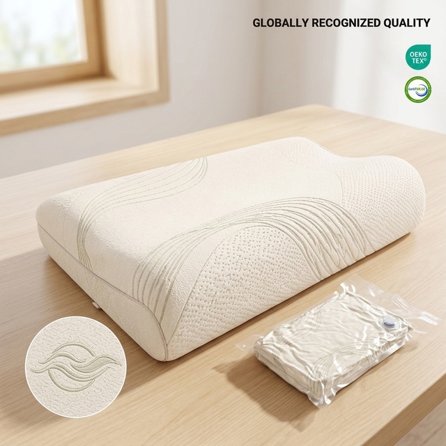 Premium Bamboo Touch Deep Sleep Pillow 57x34cm 1110g High Resilience Filling Ergonomic Cervical Support Bed Pillow Manufacturer