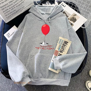 Sudaderas con Capucha para Mujer, Diseño de Película de Terror, Novedad, Sudaderas de Payaso, Manga Larga, para Hombre y Mujer, Invierno, Casuales, con Logotipo Personalizado - Product Image 6