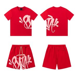 Ensemble streetwear unisexe 2 pièces, t-shirt et short en coton, imprimé lettres, col rond, manches courtes, coupe classique, printemps été, vêtements décontractés - Product Image 4