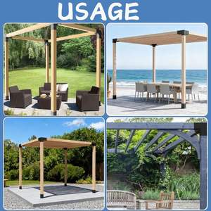 Support d'angle en métal pour kit de pergola en <span class=keywords><strong>acier</strong></span> à prix abordable pour jardin et restaurant (DIY) - Product Image 6