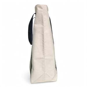 Sac fourre-tout en toile couleur unie avec fermeture épaule, style bohème, toutes saisons, sac de voyage et de shopping, imperméable - Product Image 3