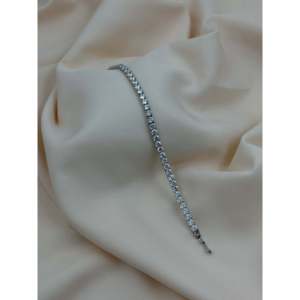 Fashion Tennis Bracelet-Tilly American Diamond Indian Ethnic <b>Artificial</b> <b>Jewellery</b> - Product Image 3