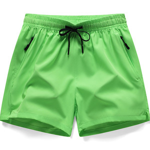 Shorts décontractés pour hommes en gros, taille élastique avec poches latérales zippées, shorts de sport et de course pour hommes - Product Image 1