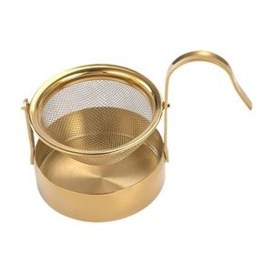Stainless Steel Tea Strainer With Decorative Handles Polished Finish Reusable Classic Style Mesh Infuser - Product Image 2
