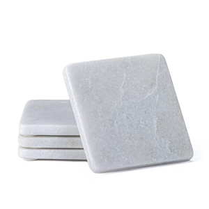High Quality Modern Design <b>Marble</b> <b>Coasters</b> Eco-Friendly Durable Washable Natural Stone for Dining Use - Product Image 2