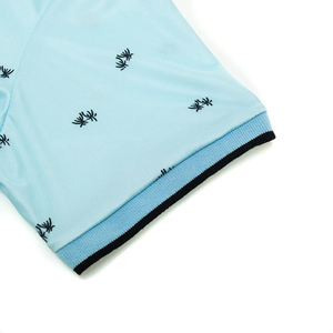 เสื้อเชิ้ตผู้ชายแขนสั้นทรงสลิมฟิตสีพื้นผ้าถักโพลีเอสเตอร์/คอตตอน น้ำหนัก 240 กรัม ระบายอากาศได้ดี รับผลิตแบบ OEM ขายส่ง - Product Image 5