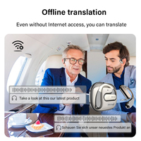 Écouteurs Traducteurs en Temps Réel : Appareil de Traduction de Conversation Bilingue, Traducteurs Vocaux Bidirectionnels Alimentés par l'IA