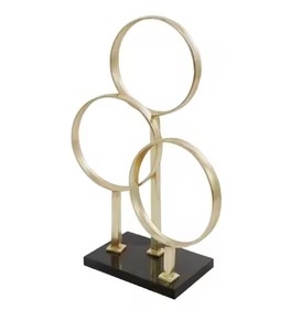 Home Accent Metal Sculpture Figurine <b>Decorative</b> Showpiece Living Room Office <b>Table</b> <b>Decor</b> Interior - Product Image 4