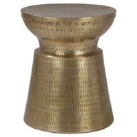 Table d'appoint en aluminium au design traditionnel artisanal, écologique, pliable, de haute qualité, tabouret ottoman pour la maison, décoration de chambre