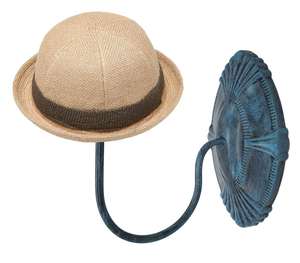 Porte-chapeaux mural décoratif en métal noir de style vintage pour l'entrée et la décoration intérieure - Product Image 5