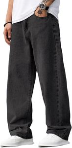 Vaqueros anchos de mezclilla Vanguard para hombre, estilo Y2K, streetwear vintage, pantalones de mezclilla de pierna ancha, holgados, hip hop, skater, carpintero 2026 - Product Image 3