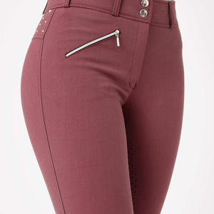 Legging d'équitation pour femme, taille mi-haute, uni, avec impression numérique sur toute la surface, respirant, séchage rapide, léger, en polyester - Product Image 3