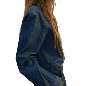 เสื้อเชิ้ตยีนส์ผู้หญิง ผ้าเดนิมเนื้อนุ่มสบาย ขายส่ง ปรับแต่งได้ ผ้าฝ้าย - Product Image 4