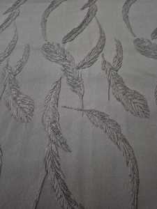 ABAYA Women's Ultra Soft Sheen Satin Fabric BLACK JACQUARD BROCADE 100% Polyester Garments Breathable Special <b>Yarn</b> (PK Girls) - Product Image 3