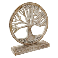 Décoration de table en bois sculpté artisanal, design moderne, gravé, en bambou écologique, statue pour anniversaire et mariage