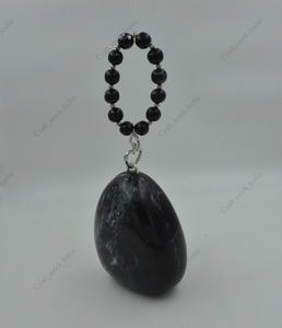 Pochette ovale en résine noire artisanale indienne avec poignée à perles pour femme, sac de soirée de luxe pour femme - Product Image 5